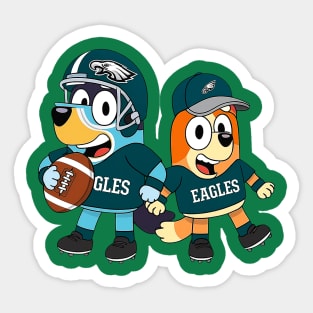 Philadelphia Eagles Bluey Sticker